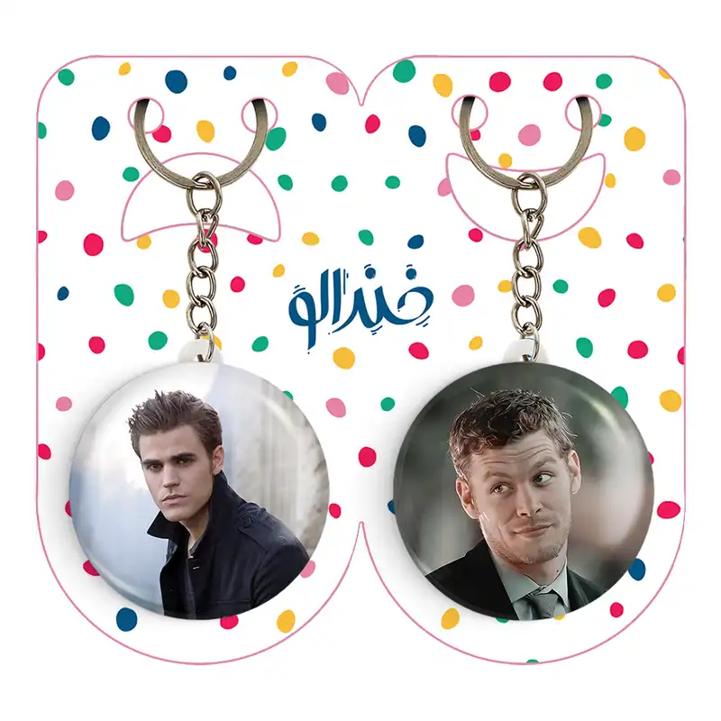 جاکلیدی خندالو مدل کلاوس و استفان سالواتوره خاطرات یک خون آشام The Vampire Diaries کد 2025220260 مجموعه 2 عددی