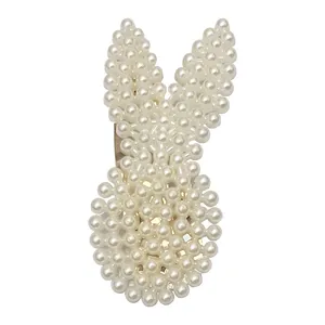 گیره مو زنانه مدل مرواریدی خرگوش