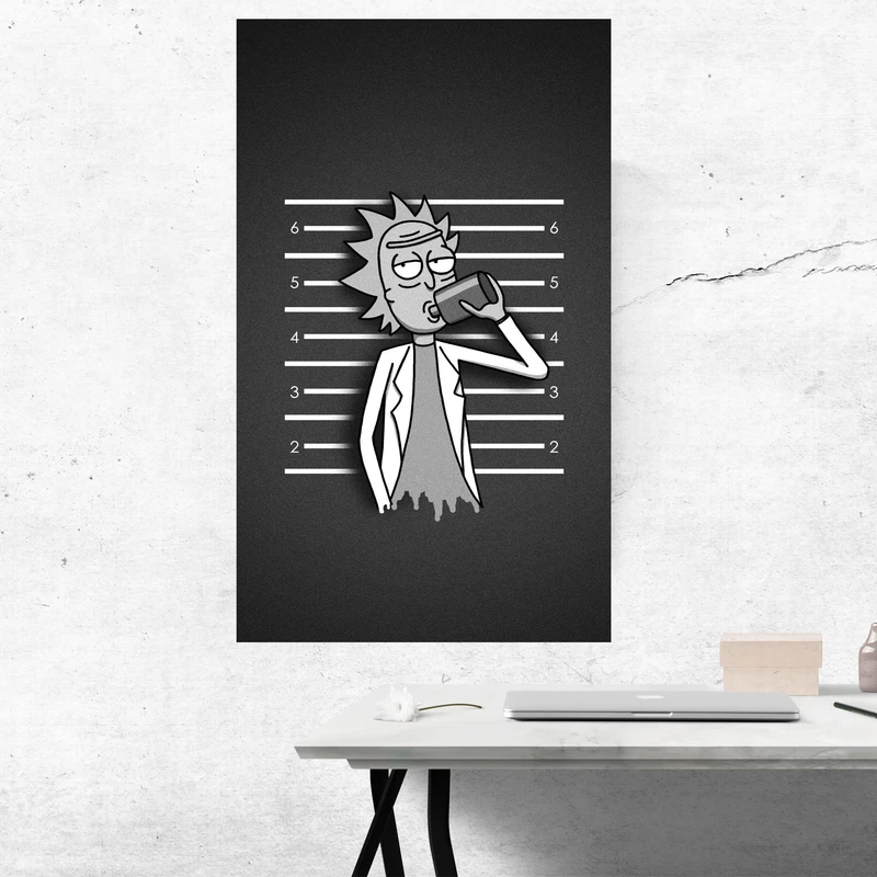 تابلو شاسی مدل سریال ریک و مورتی rick & morty کد 1138