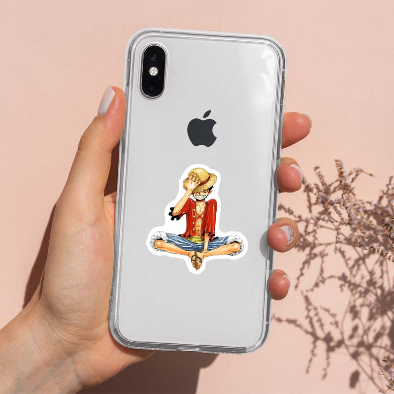 استیکر لپ تاپ کارنیکا طرح انیمه وان پیس لوفی مدل Luffy One Piece Anime-2222282 مجموعه 2 عددی