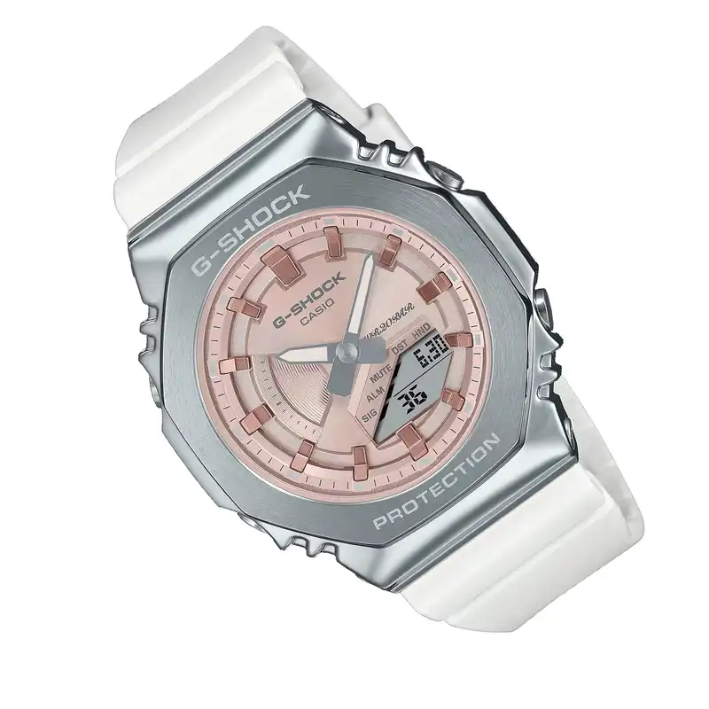 ساعت مچی عقربه ای زنانه کاسیو مدل GM-S2100WS-7ADR