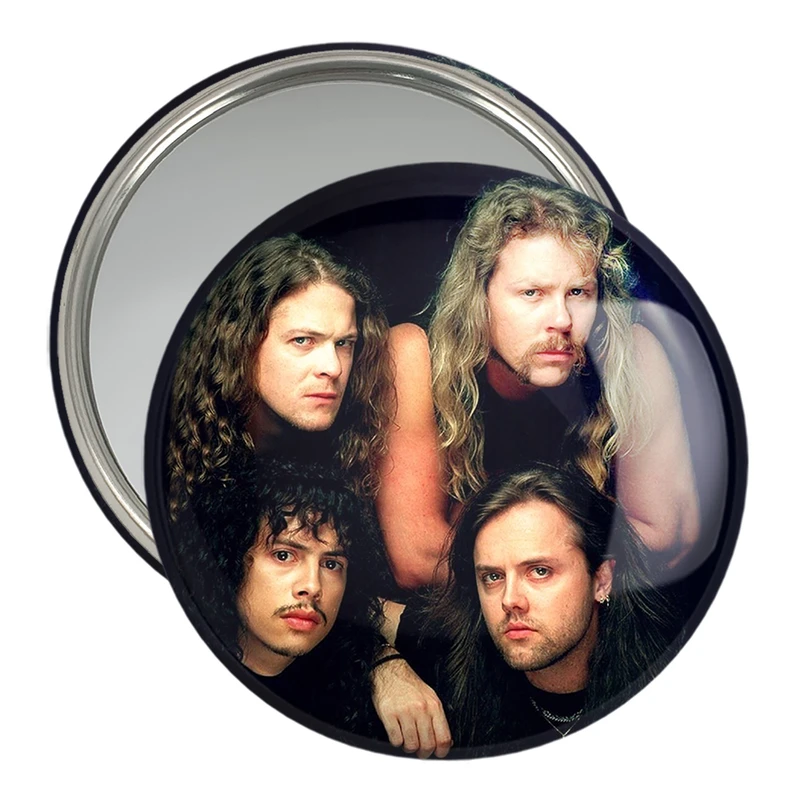 آینه جیبی خندالو مدل گروه موسیقی متالیکا Metallica  کد 3260