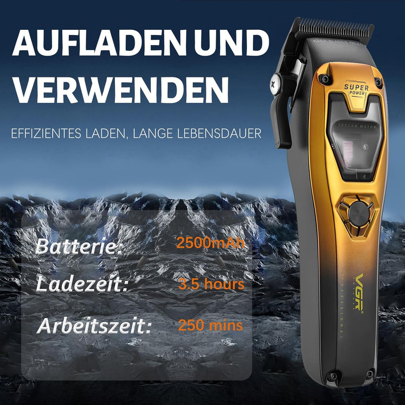 ماشین اصلاح موی سر  شارژی وی جی ار مدل V-668