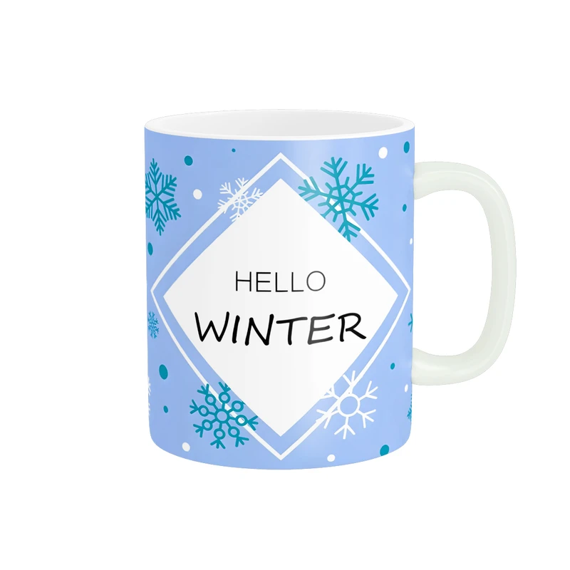 ماگ مدل طراحی گرافیکی زمستانی کد 1453