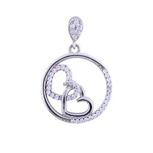 آویز گردنبند نقره زنانه مدل AVN_M072