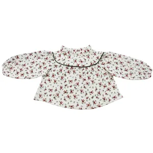 بلوز آستین بلند دخترانه ملورینا مدل گلدار 9149