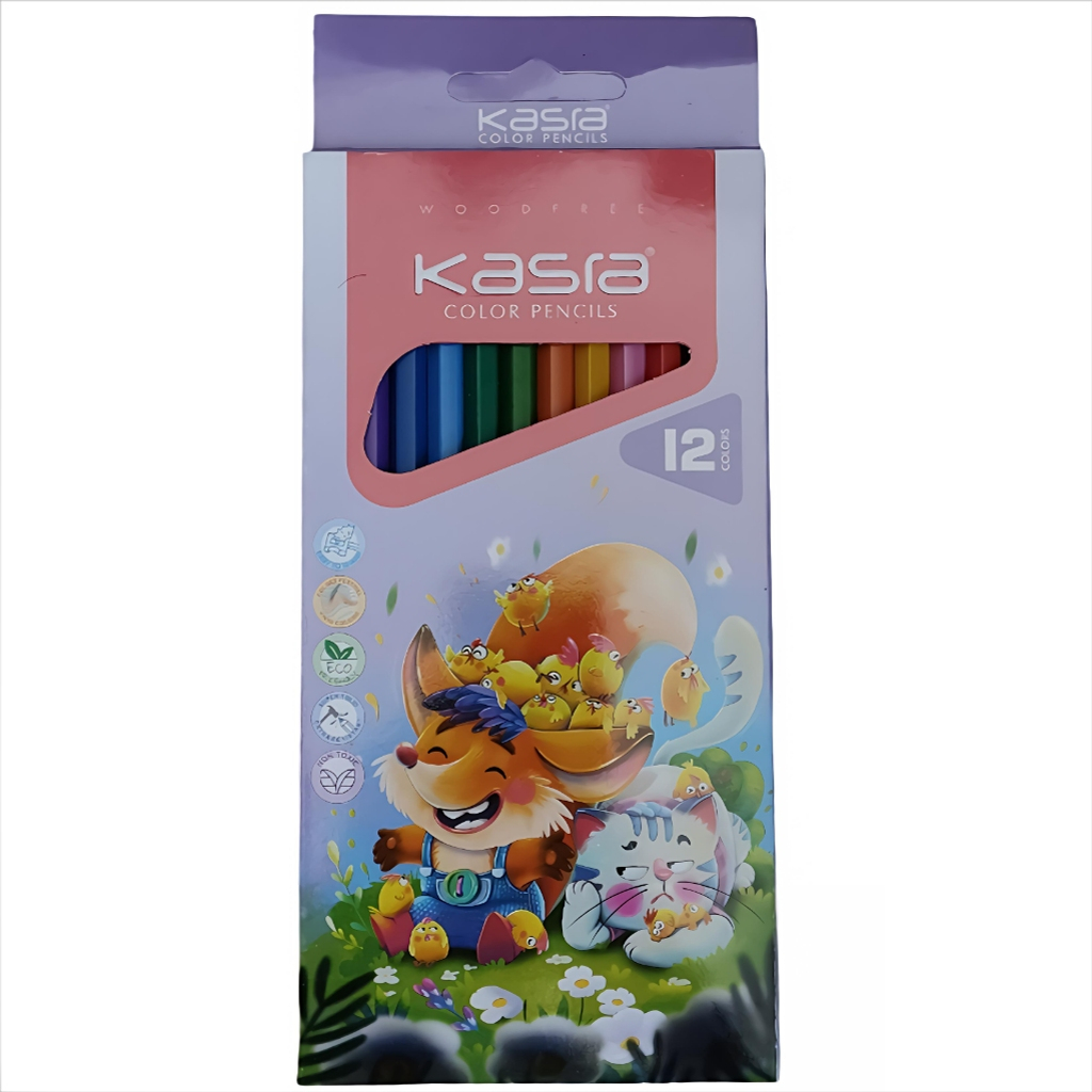 مداد رنگی رنگ کسرا مدل KS12