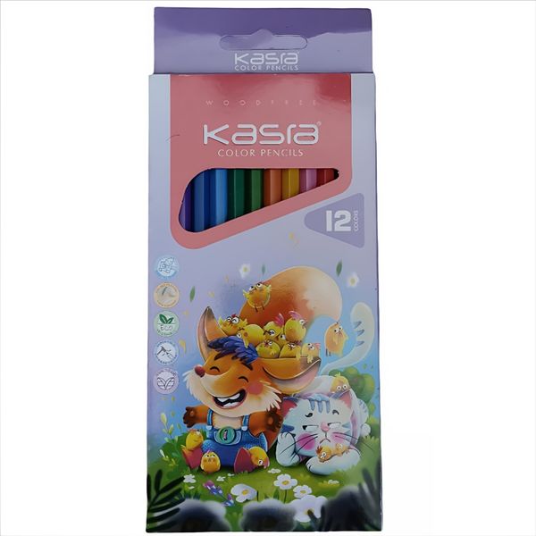 مداد رنگی رنگ کسرا مدل KS12