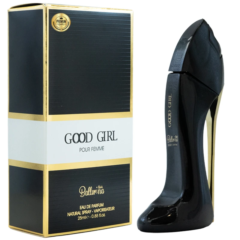 عطر جیبی زنانه بالرینا مدل گود گرل با رایحه گرم حجم 25 میلی لیتر
