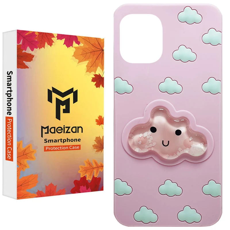 کاور پاییزان مدل ابراکواریومی طرح لاکچری مناسب برای گوشی موبایل اپل IPhone 13 / 14