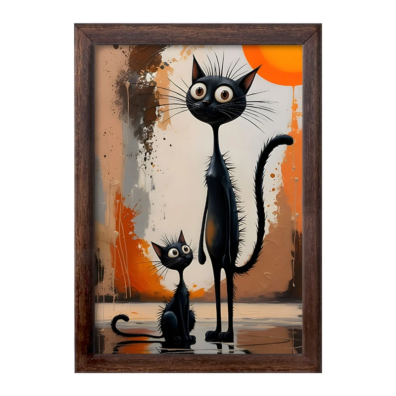 تابلو خندالو طرح گربه (Cat) کد F4239