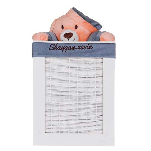 سبد رخت چرک کودک مدل شایگان طرح خرس