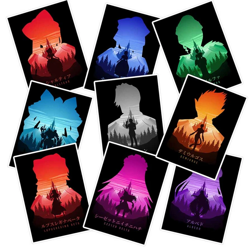   استیکر لپ تاپ ماسا دیزاین طرح anime کد SAM100 مجموعه 9 عددی