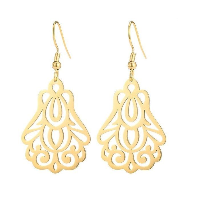 گوشواره طلا 18 عیار زنانه قیراط کد GH3676 -  - 1