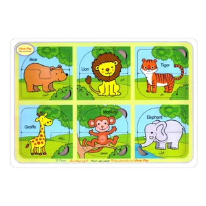 بازی آموزشی وینان مدل جورچین دو زبانه آشنایی با حیوانات جنگل