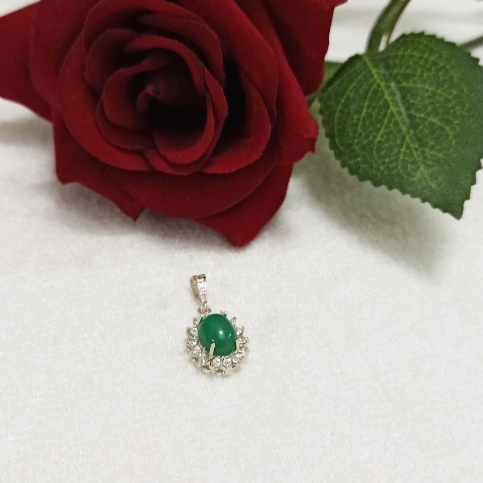 آویز گردنبند نقره زنانه سلین کالا مدل عقیق ce-setaqigr8 - - 3