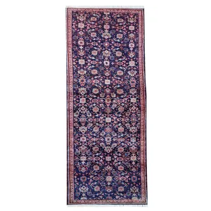 فرش قدیمی دستباف کناره طول سه متری مدل MG148