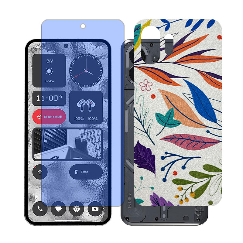 محافظ صفحه نمایش آنتی بلو گلس مدل Together مناسب برای گوشی موبایل ناتینگ Phone 2 به همراه برچسب پوششی پشت گوشی