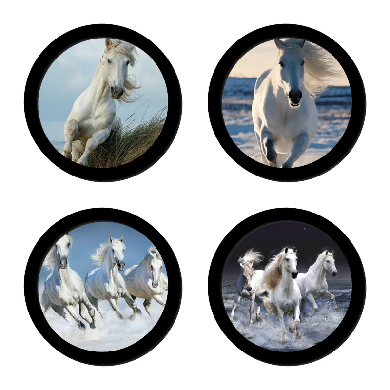 تابلو مدل حیوانات طرح اسب های تازه نفس کد 95 مجموعه 4 عددی