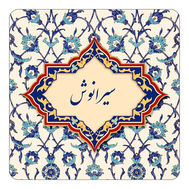 مگنت کاکتی طرح اسم سیرانوش مدل اسلیمی کد mn85522