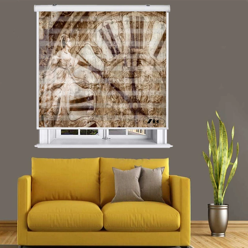 پرده زبرا زیو کد W4015 سایز 150X150 سانتی متر