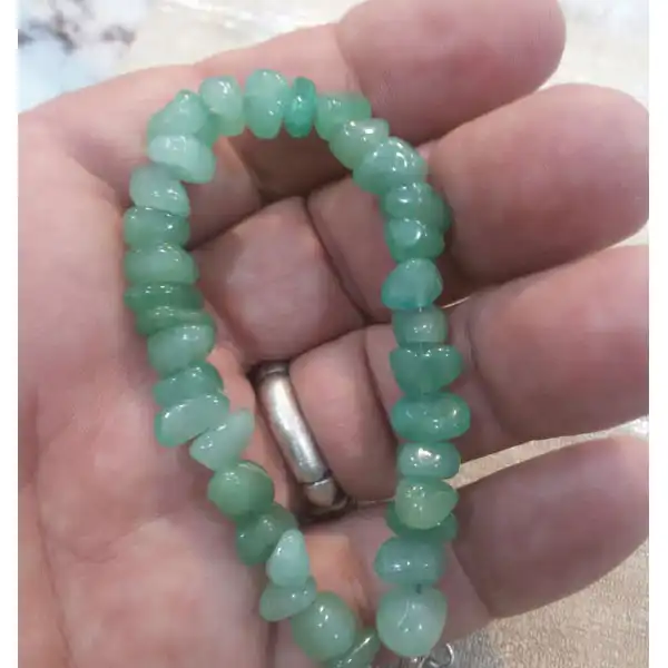 دستبند مدل سنگ طبیعی آونتورین