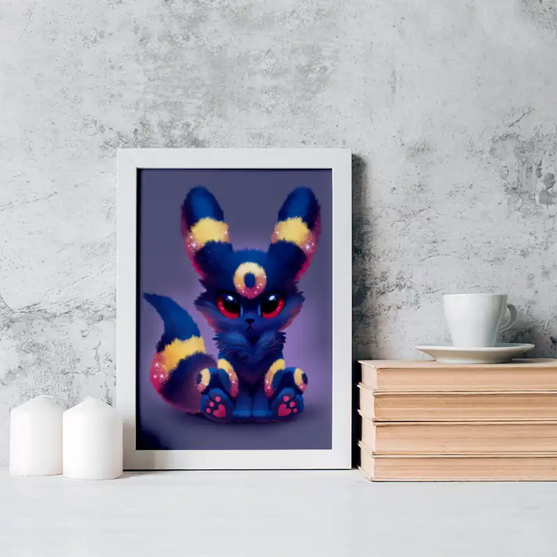 تابلو خندالو مدل امبرون انیمه پوکمون کد 17302