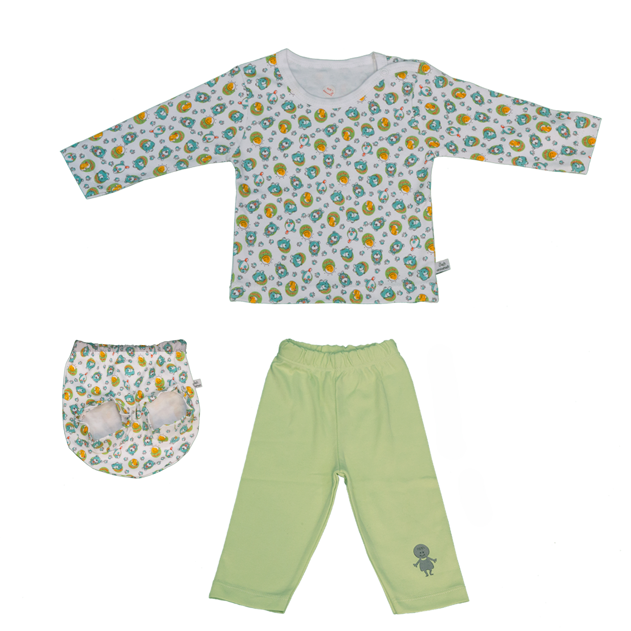 ست 3 تکه لباس نوزادی به آوران مدل ۰۰۱