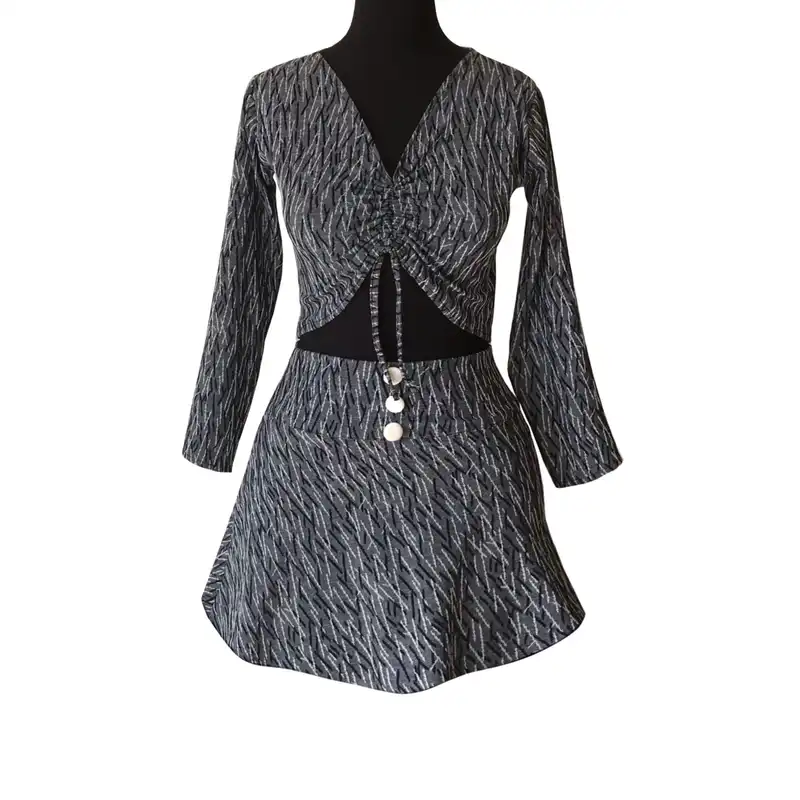 ست بلوز و دامن زنانه مقمیس مدل h2