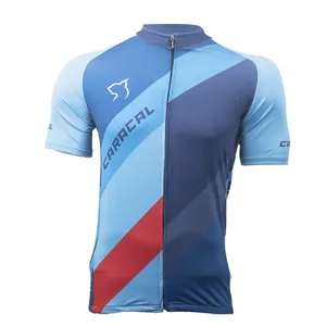 تی شرت دوچرخه سواری مردانه مدل راید جرسی رنگ آبی