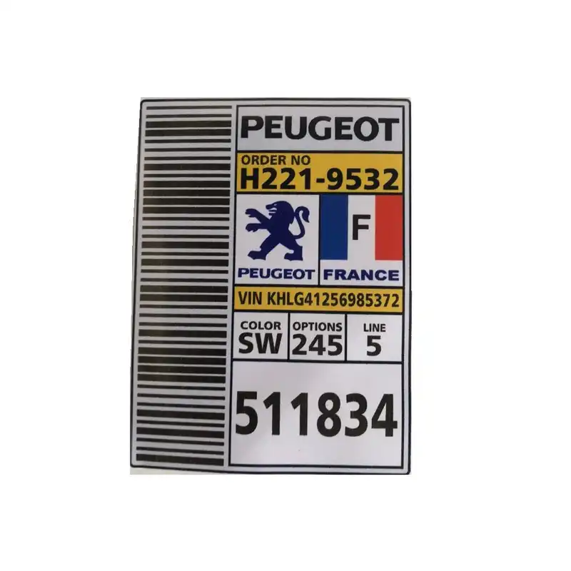 برچسب بدنه خودرو طرح پژو مدل 245 بسته 4 عددی