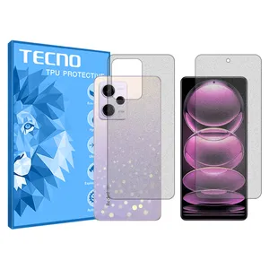 Tecno Resistant model matte screen protector suitable for Xiaomi Redmi Note 12 Pro mobile phone along with the back of the phone