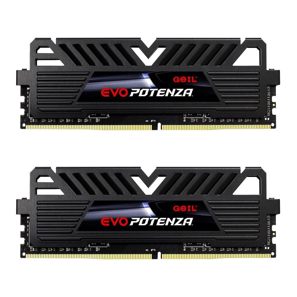 رم دسکتاپ DDR4 دو کاناله 3000 مگاهرتز CL16 گیل مدل Evo Potenza ظرفیت 16 گیگابایت