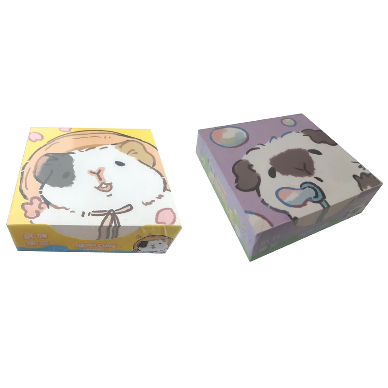 کاغذ یادداشت مدل MEMO CUBE کد 22 سایز 7.5*7.5 سانتی متر مجموعه دو عددی