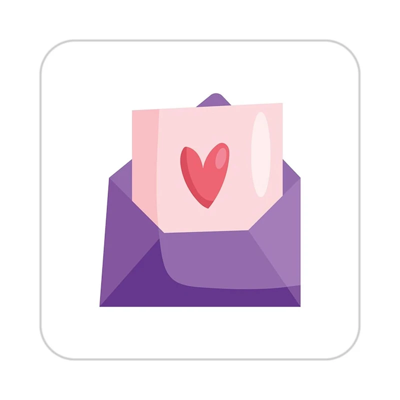 زیر لیوانی کاکتی طرح عاشقانه مدل mp38548