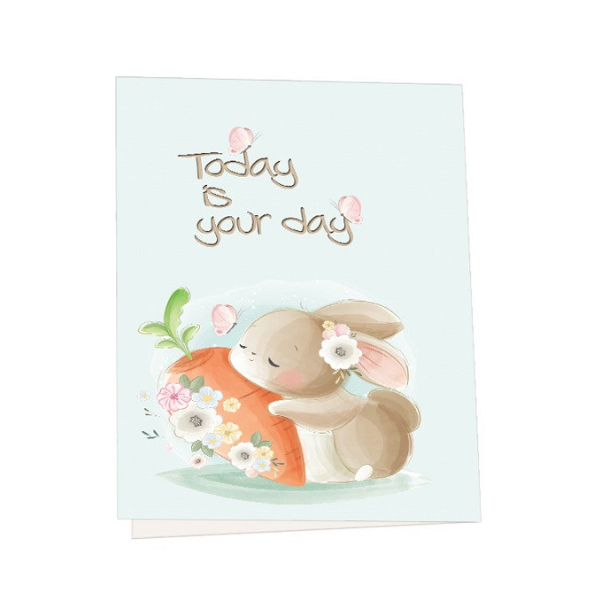 کارت پستال مدل خرگوش دوست داشتنی مجموعه 5 عددی