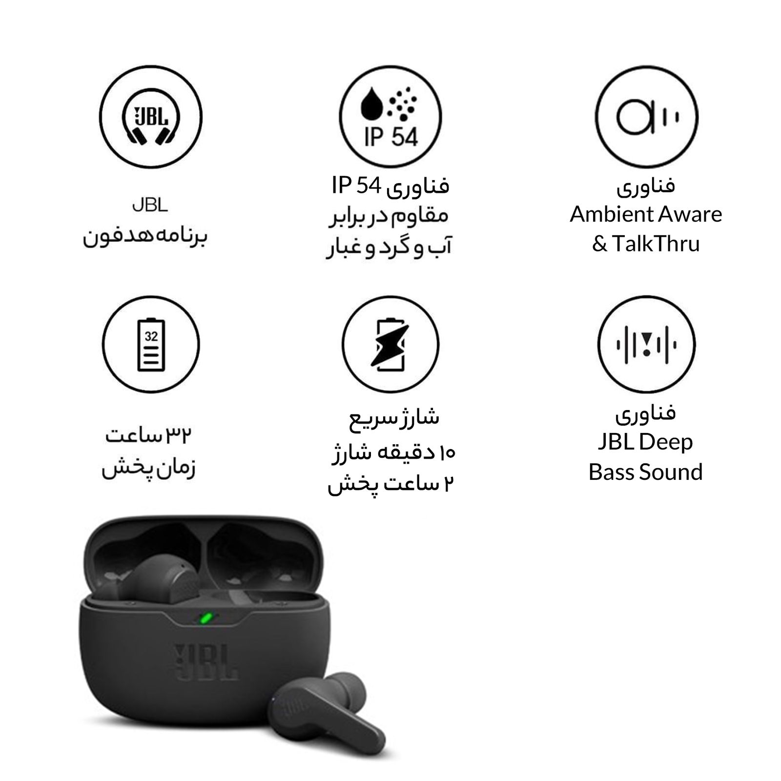 هندزفری بلوتوثی جی بی ال مدل HDT WAVE ORGINALI 200  -  - 13