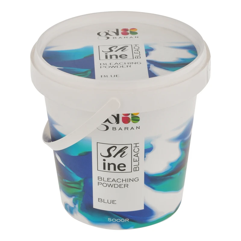 پودر دکلره گلباران مدل shine وزن 500 گرم رنگ آبی
