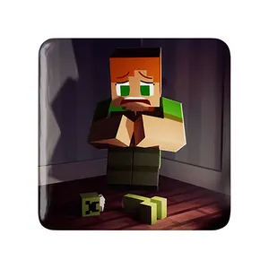 پیکسل خندالو طرح بازی ماینکرافت (Minecraft) مدل مربعی کد 36982