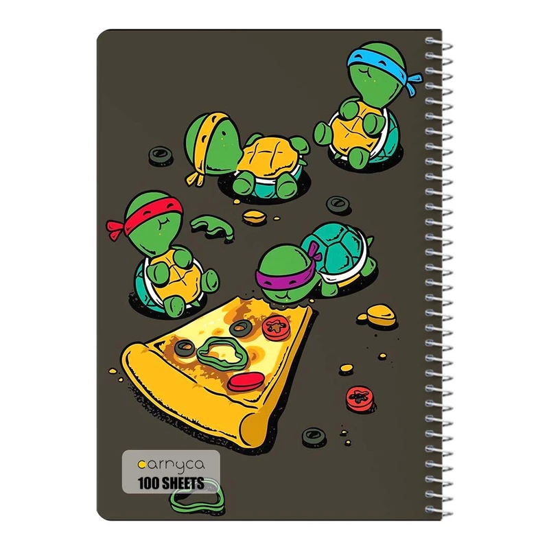 دفتر مشق 100 برگ سیمی کارنیکا طرح لاک پشت های نینجا Teenage Mutant Ninja Turtles کد 60615