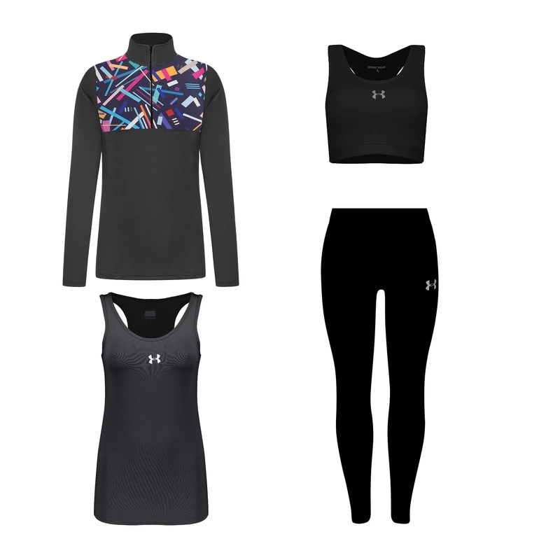 ست چهار تکه لباس ورزشی زنانه مدل 1801-4101-276-9101