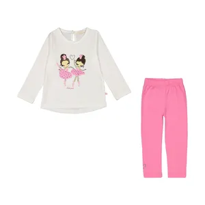 ست تی شرت و شلوار دخترانه روح مدل 2181130-88