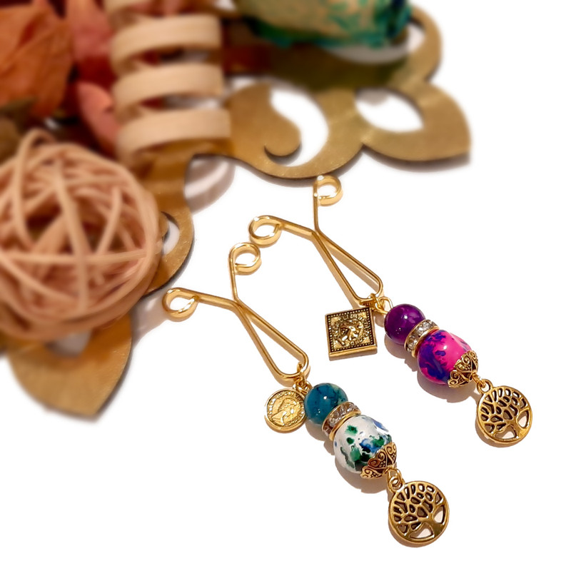 گیره روسری زنانه مدل 008 مجموعه 2 عددی