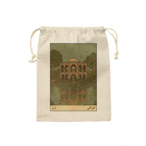 کیسه نان و سبزی ترمه طراحان ایده مدل کارت ائل گلی تبریز کد map1500 - S سایز 19x19 سانتی متر