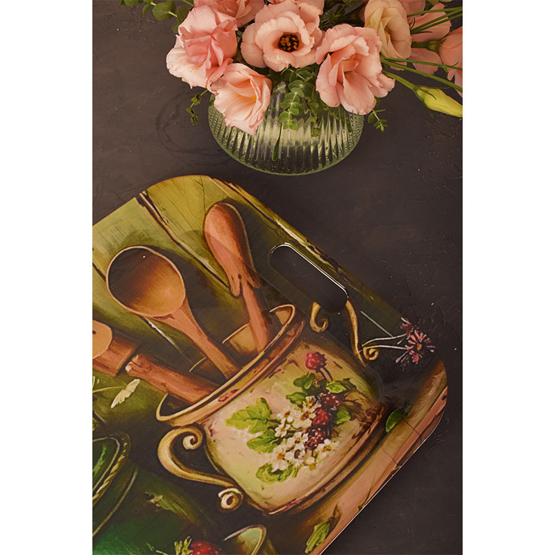 سینی مهروز مدل 20052 طرح توت فرنگی