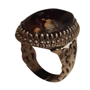 انگشتر نقره مردانه مدل حجرالمراد ژنوددار کد HMJ213220