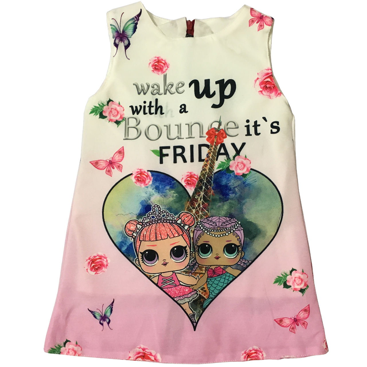 پیراهن دخترانه مدل paris 