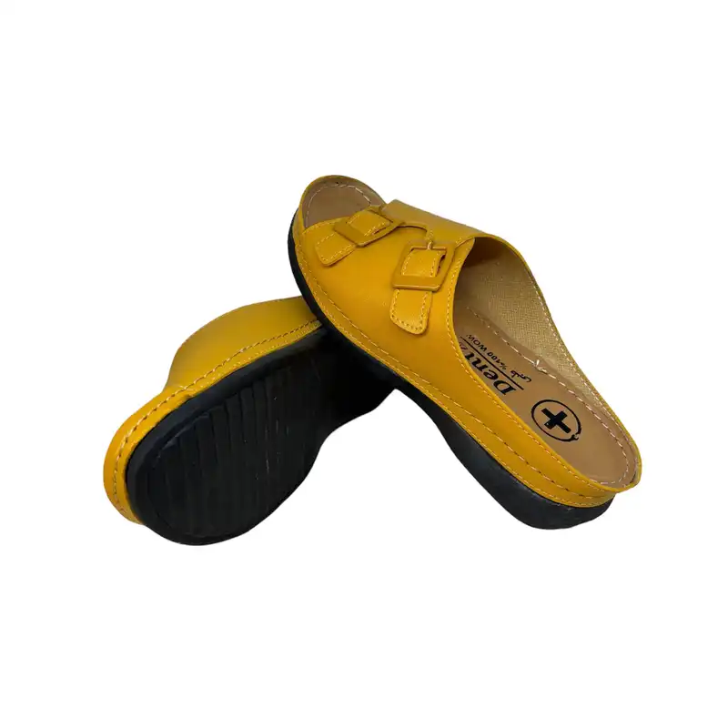 دمپایی زنانه مدل DZR 127 ZRB2 بیاله رنگ زرد