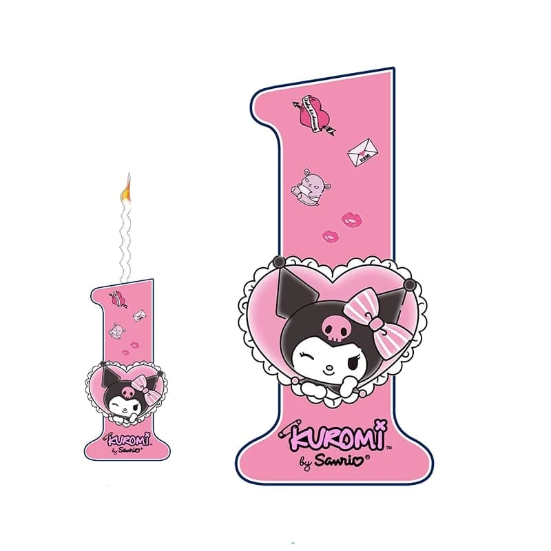 استند تولد مدل عدد 1 طرح کرومی به همراه شمع مجموعه دوعددی