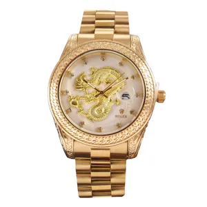 ساعت مچی عقربه‌ای مردانه رولکس مدل دراگون کد Av-Gw